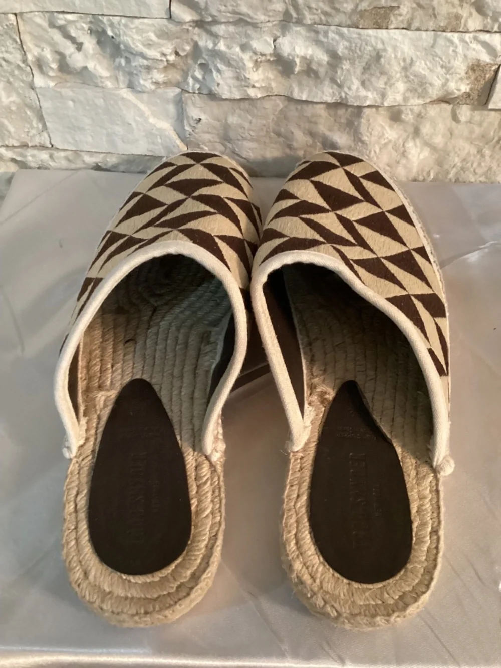 Todd Snyder x Guanabana Geometric Woven Mule Espadrilles Men’s Size 12 EU 45